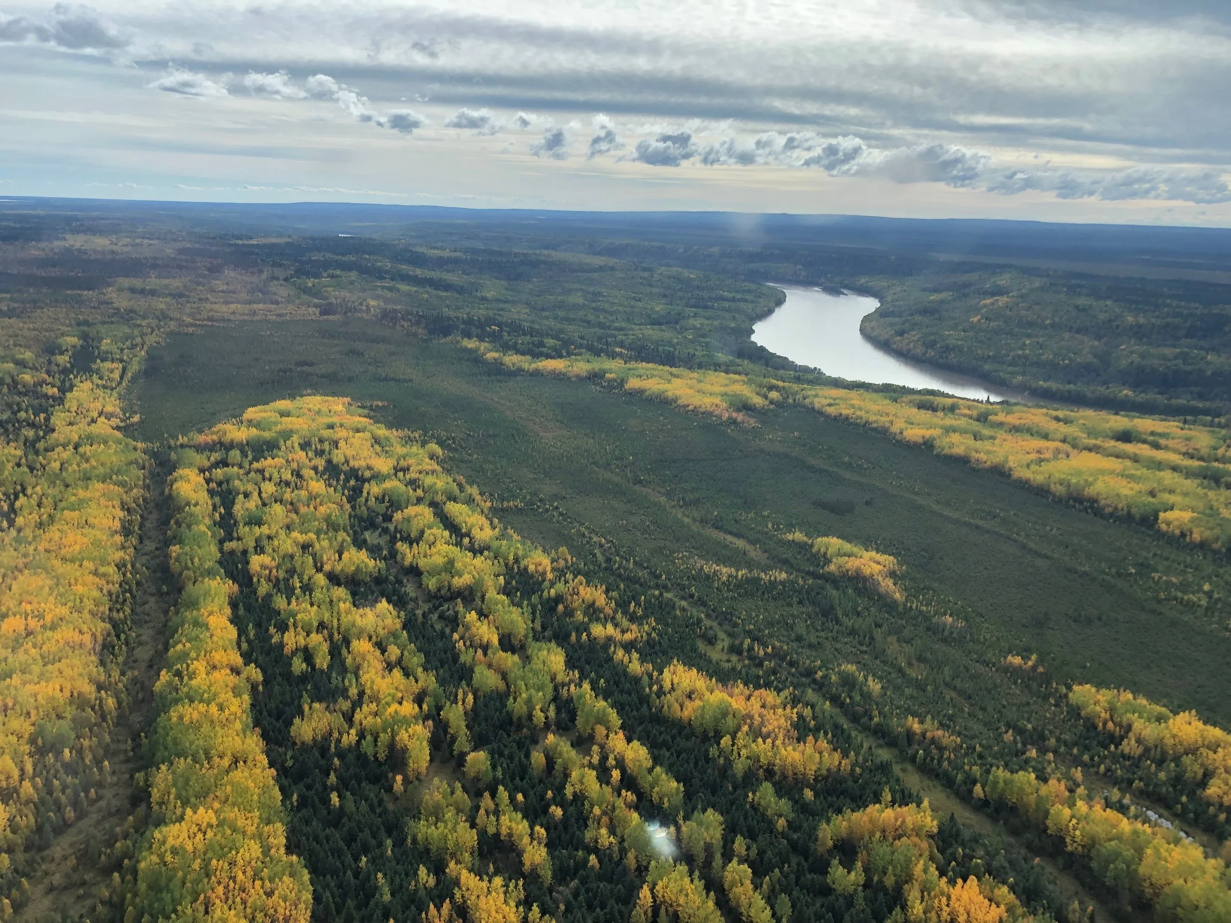 Northern Alberta rivers and forests.