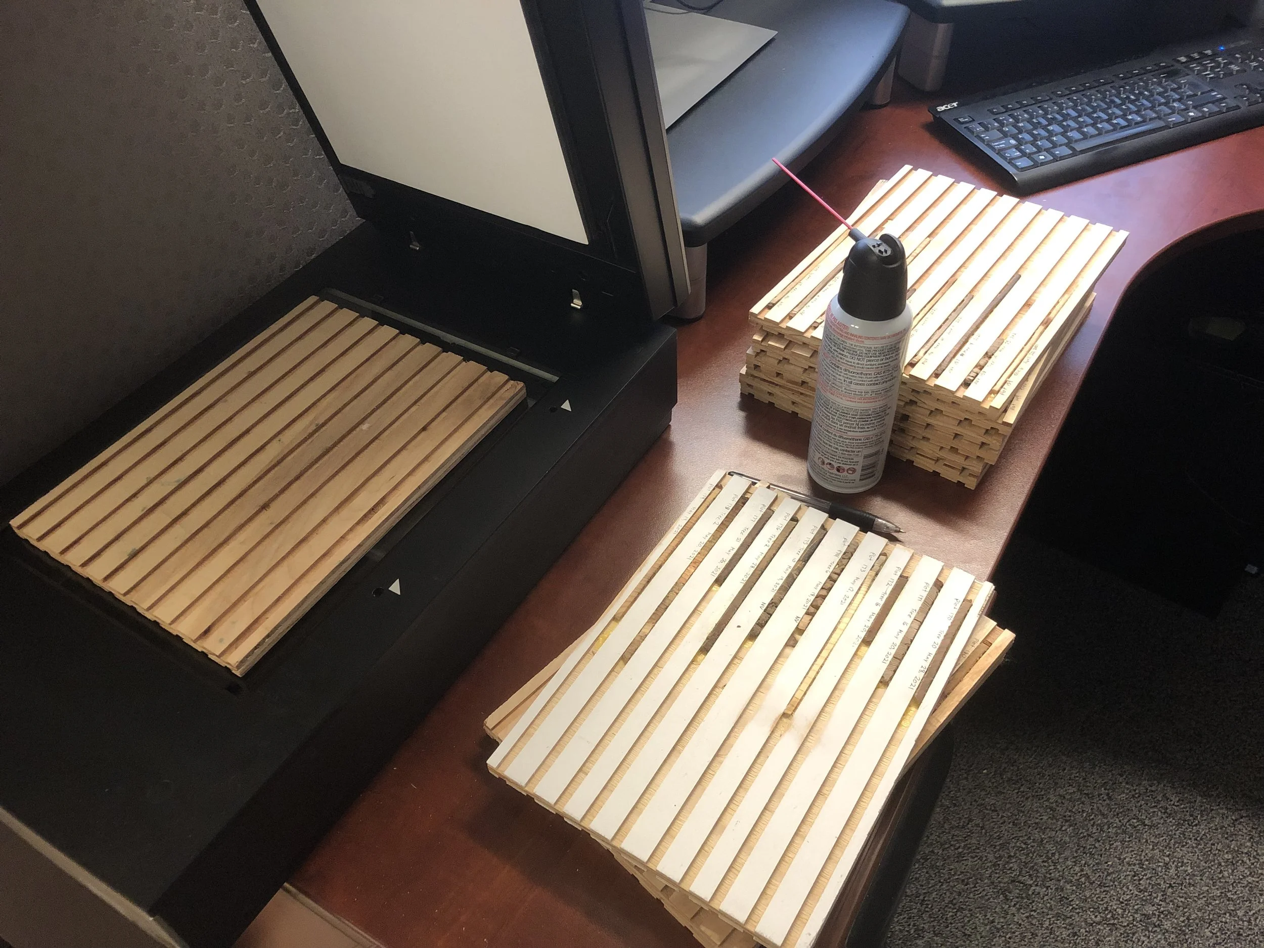 Testing some tree core samples.