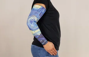 Starry Night printed LympheDIVAs compression arm sleeve