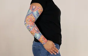 Festival printed LympheDIVAs compression arm sleeve
