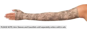 Butterfly Henna printed Juzo Soft compression arm sleeve
