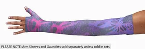 Butterfly Psychedelic Purple printed Juzo Soft compression arm sleeve