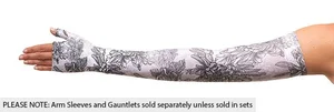 Floral Gray printed Juzo Soft compression arm sleeve