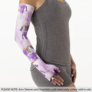 Iris printed Juzo Soft compression arm sleeve
