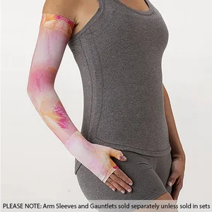 Pink Orchid printed Juzo Soft compression arm sleeve