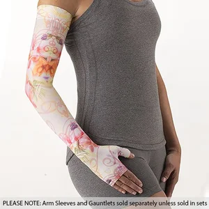 Spring Swirl printed Juzo Soft compression arm sleeve