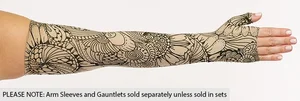 Sunflower Swirl printed Juzo Soft compression arm sleeve