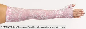 Whisper printed Juzo Soft compression arm sleeve