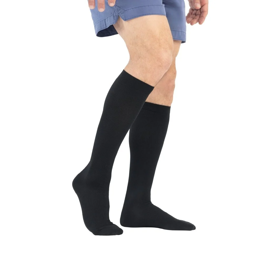 [SUP3080BLKS] Knee High Men's Compression Dress Socks 20-30mmHg (Small).jpg