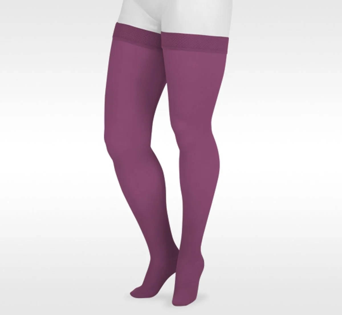Juzo Dream Naturally Sheer Thigh-High Stockings w/Silicone Border 30-40 mmHg