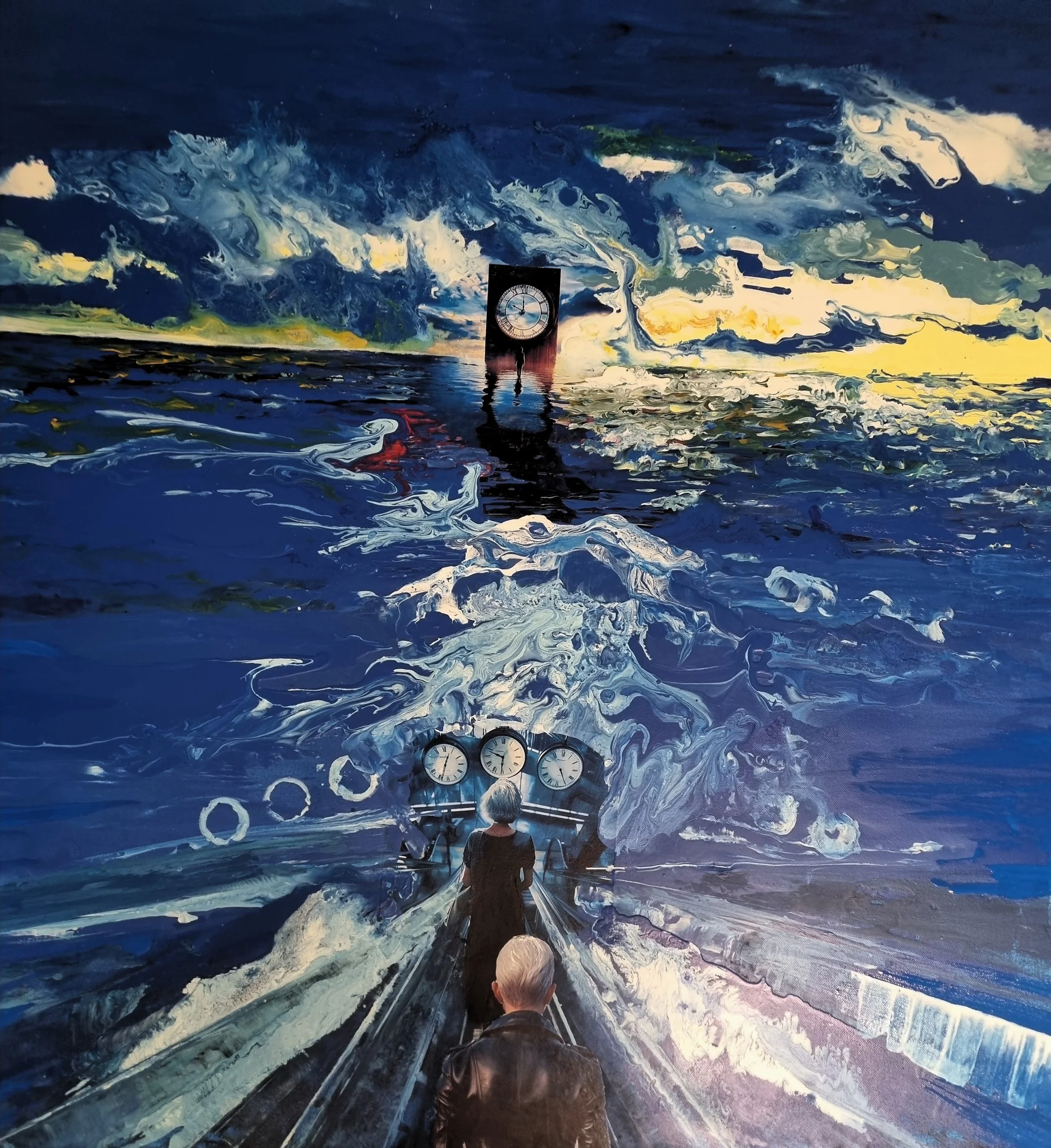 Demain 100x100 technique mixte