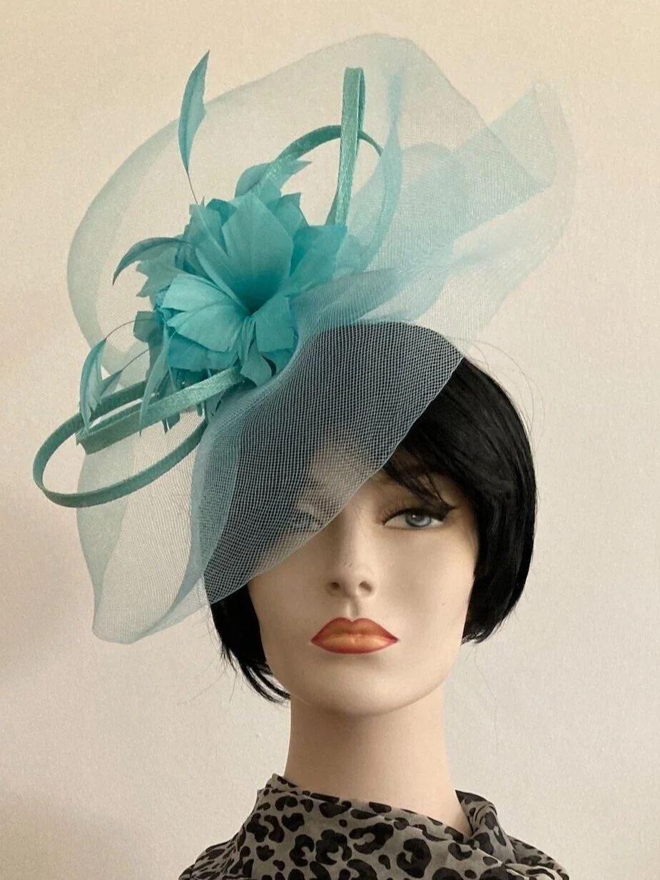 BLUE \u0026 TURQUOISE HATS \u0026 FASCINATORS 
