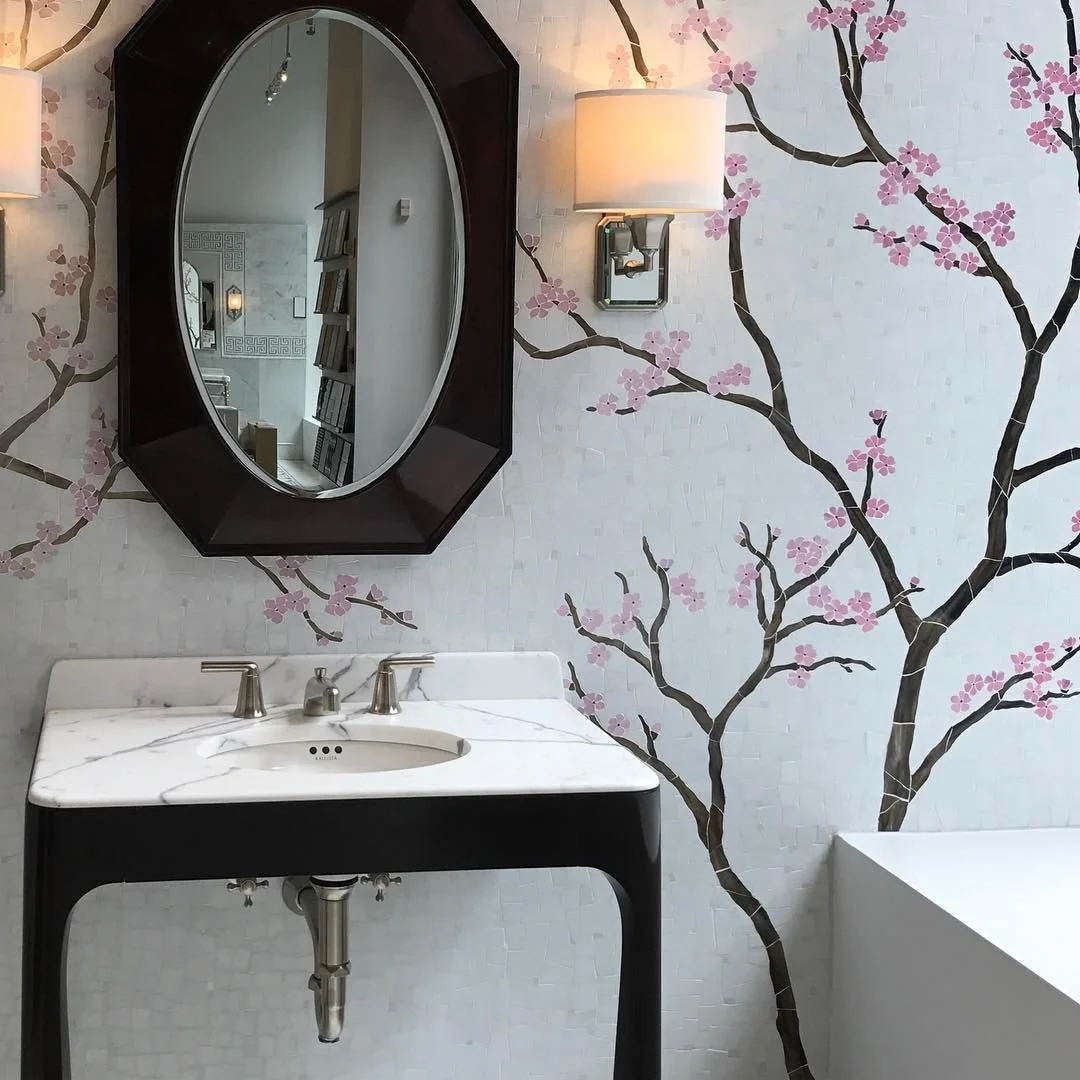 Cherry Blossom Mosaic Ann Sacks Showroom