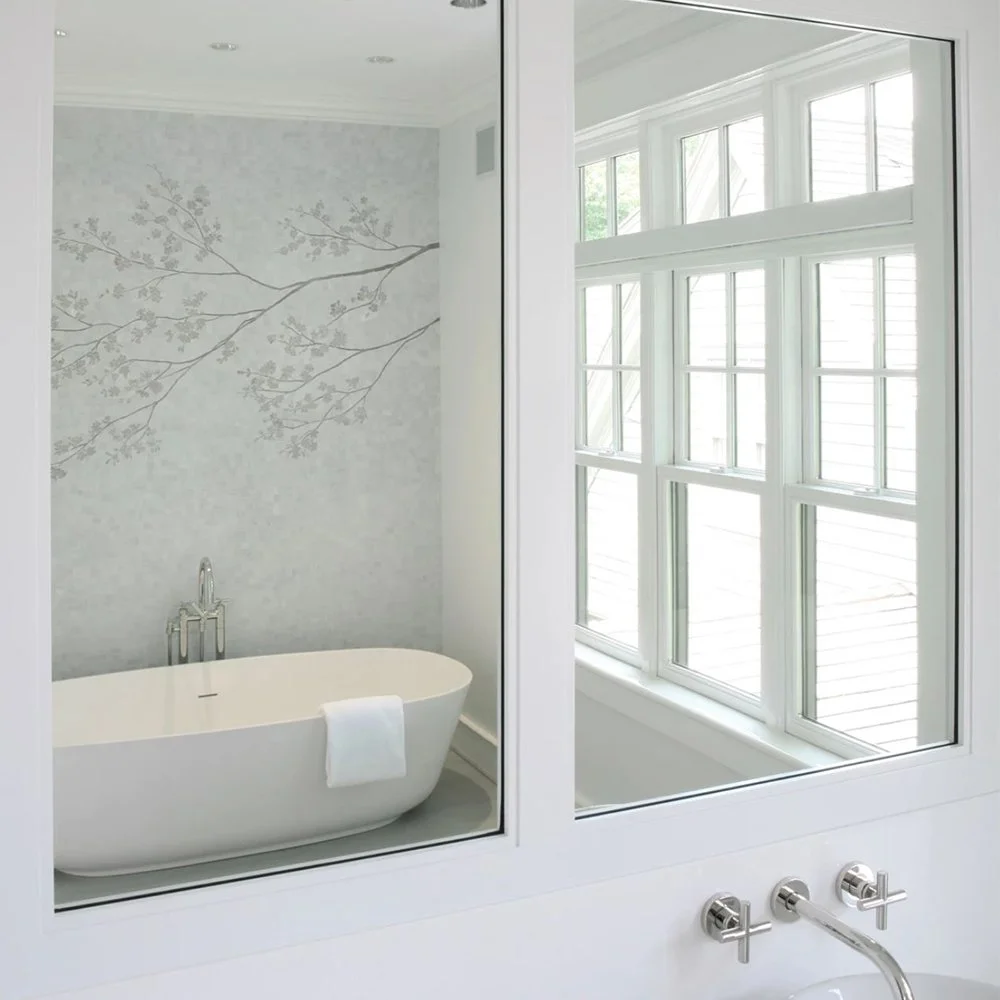 Cherry Blossom Mosaic White