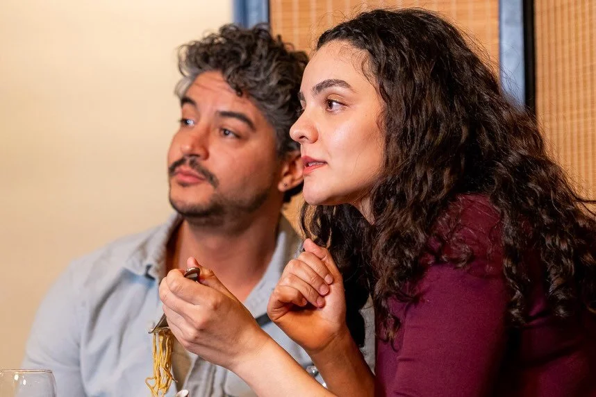 Oscar Moreno &amp; Sofia Habib in Lucy Kirkwood&rsquo;s CHIMERICA.

#SceneStudyMasterclass #PoliticalDrama #TankMan 

📷: @jmcarrierephoto &amp; Charlotte Cattell ⚡️