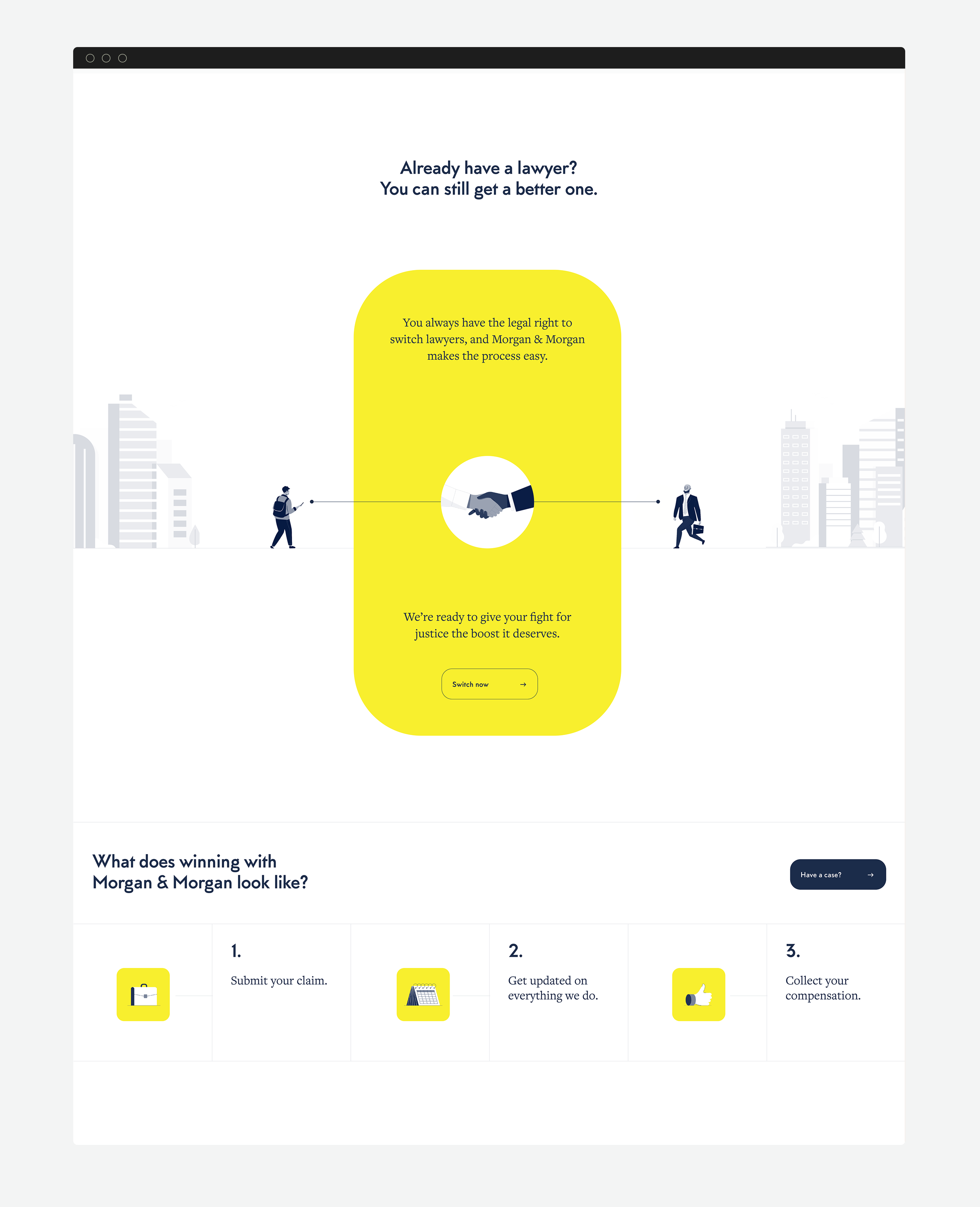 web and app design for law firm