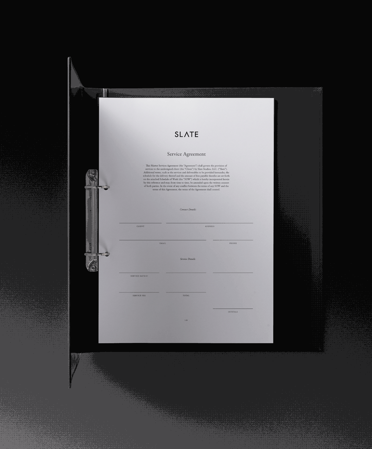 Typography and brand identity for photography studio