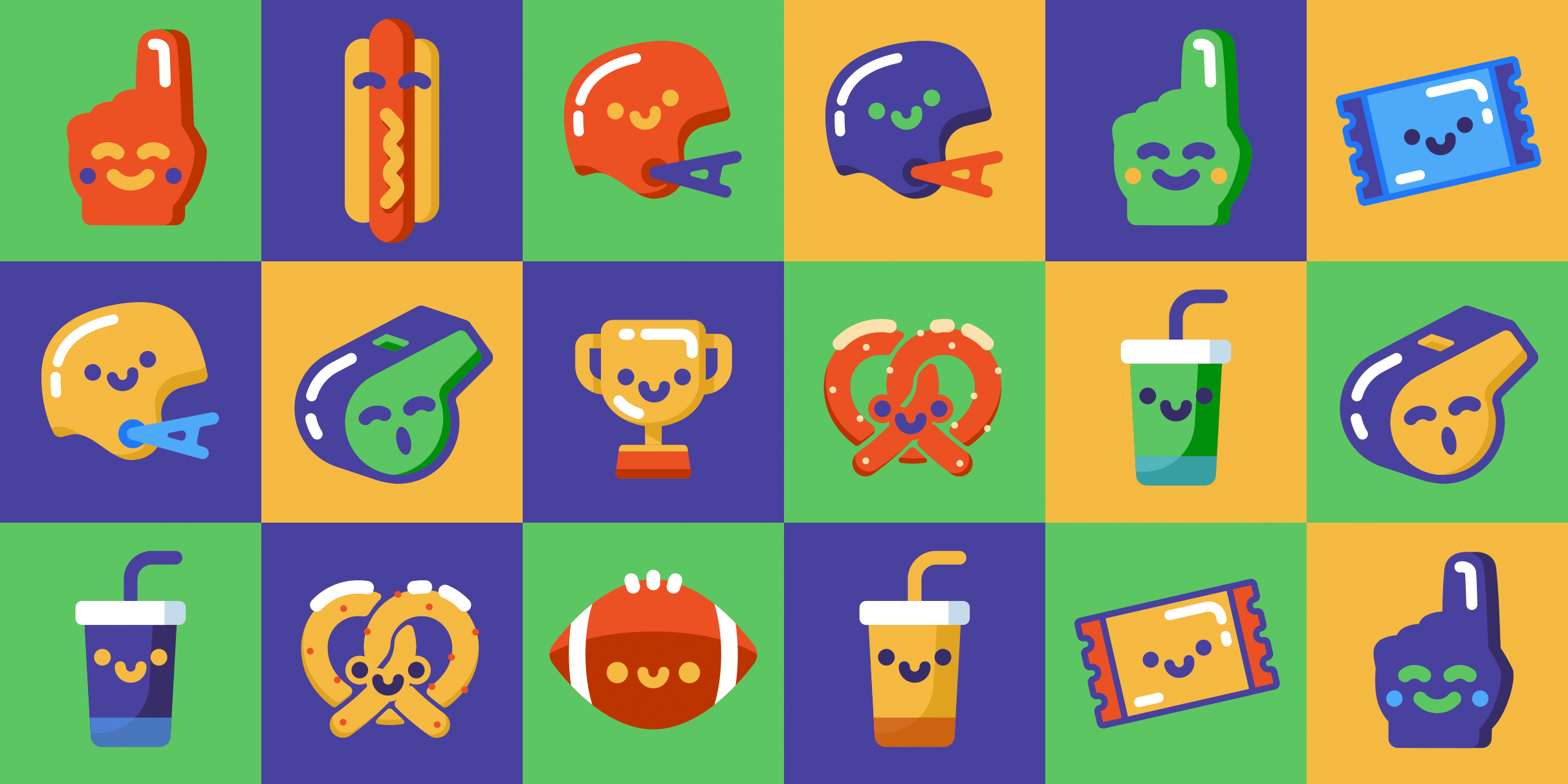 Illustrations for sports betting app
