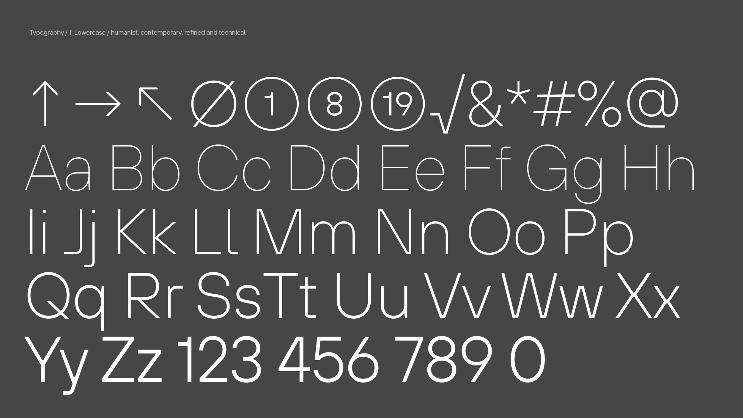 Typography for Global tech brand identity rebrand