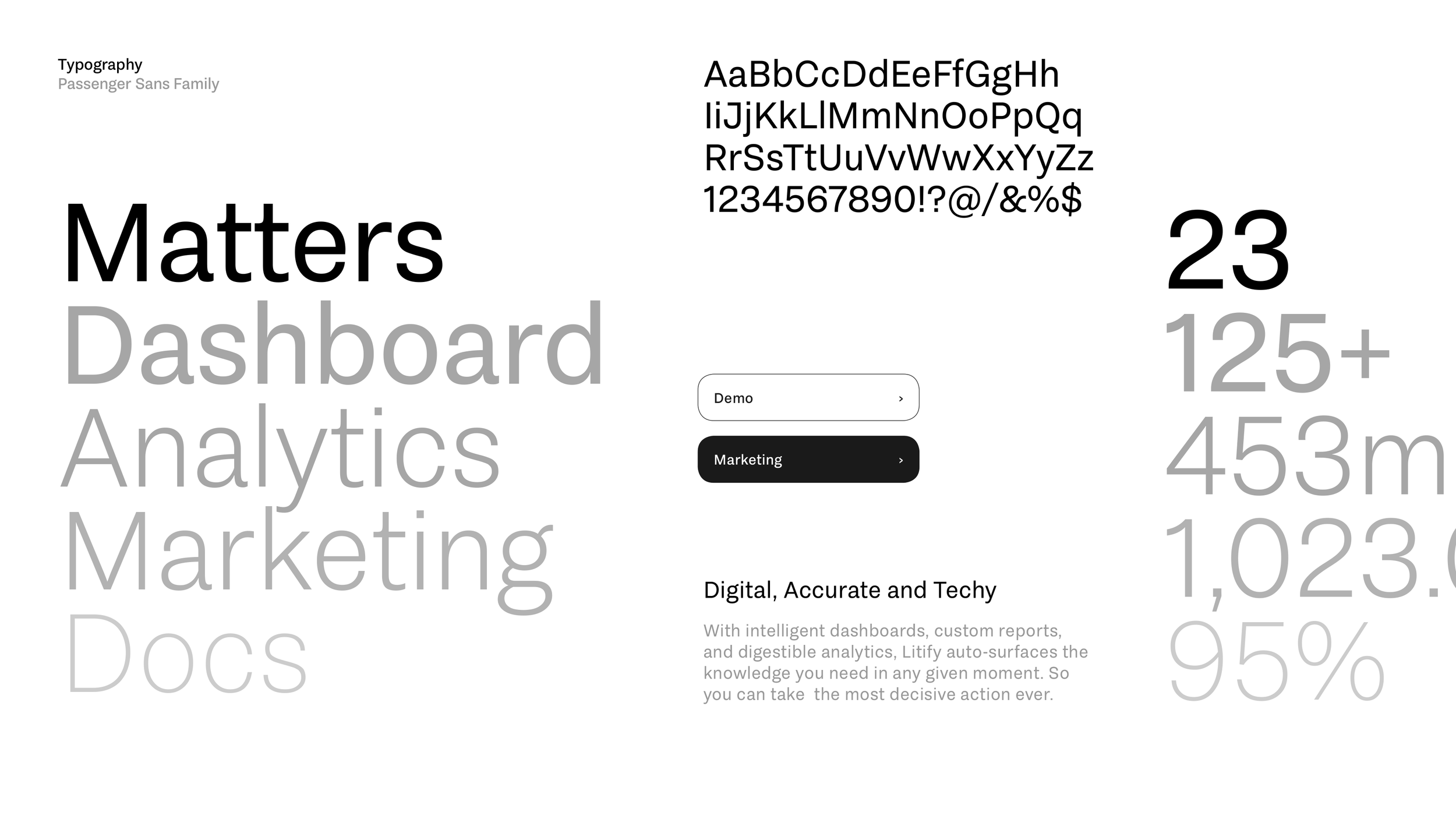 Typography for law firm brand design