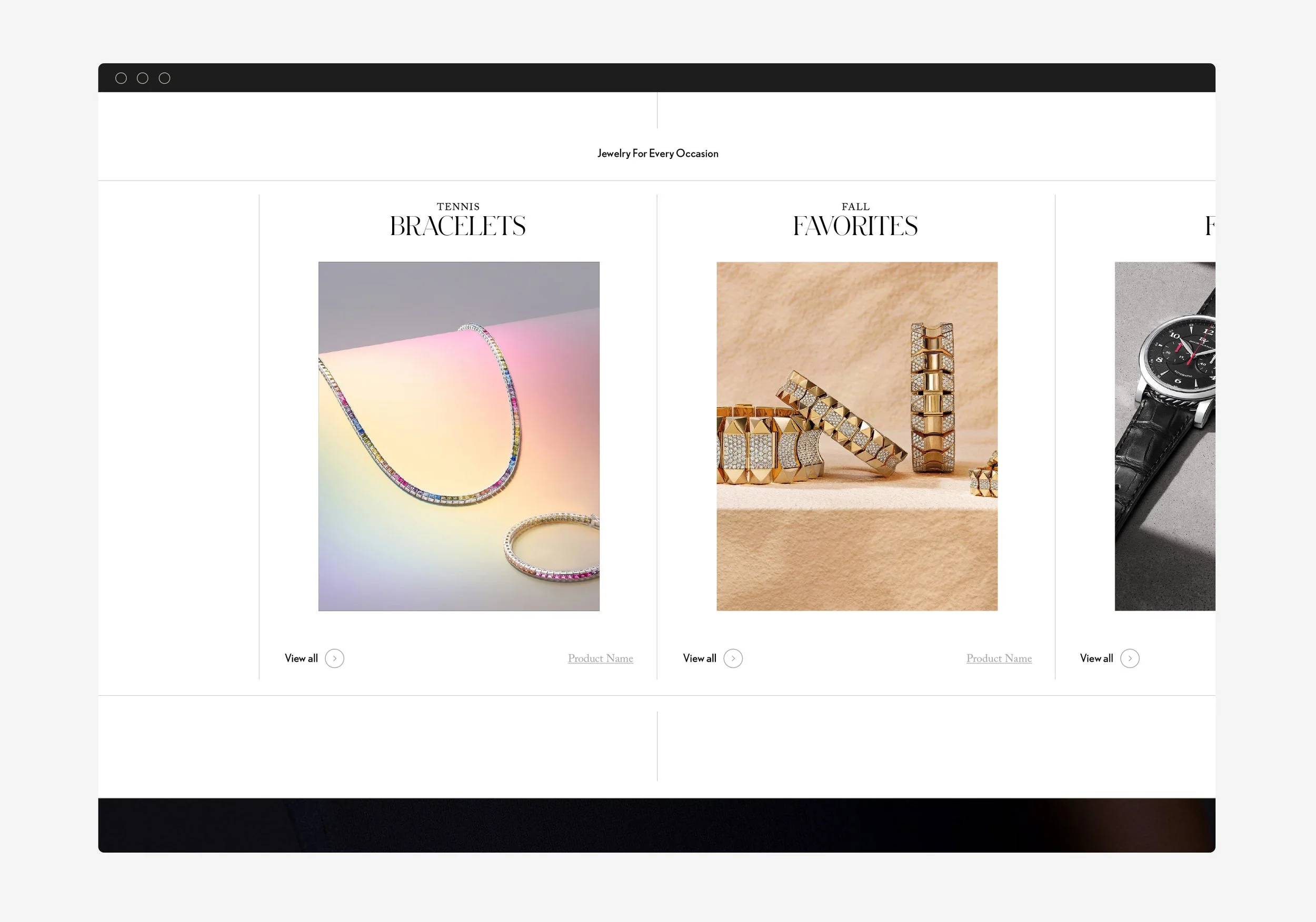 website design and brand identity for jewelry shop