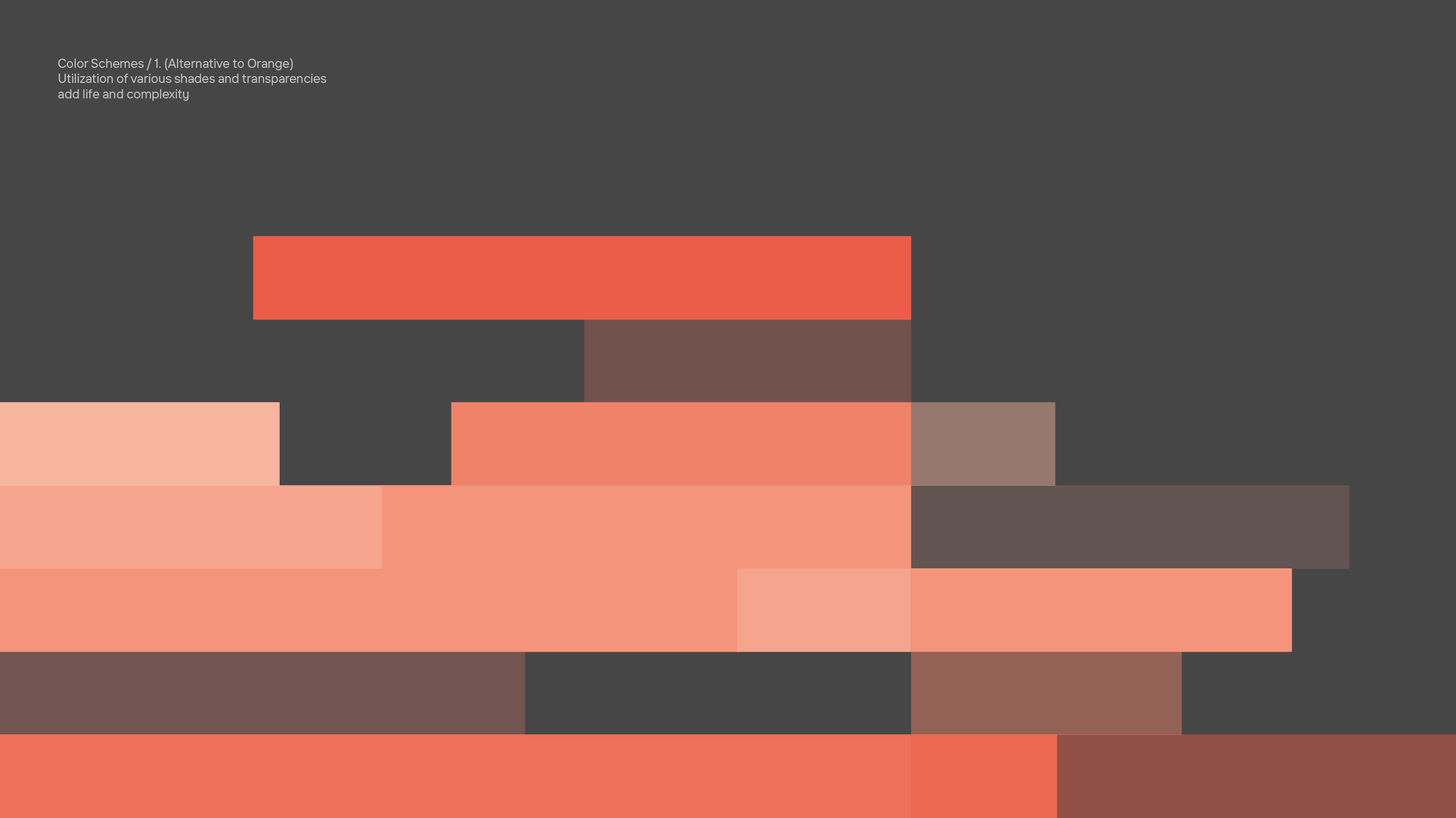 Color schemes for Global Tech web design and rebranding