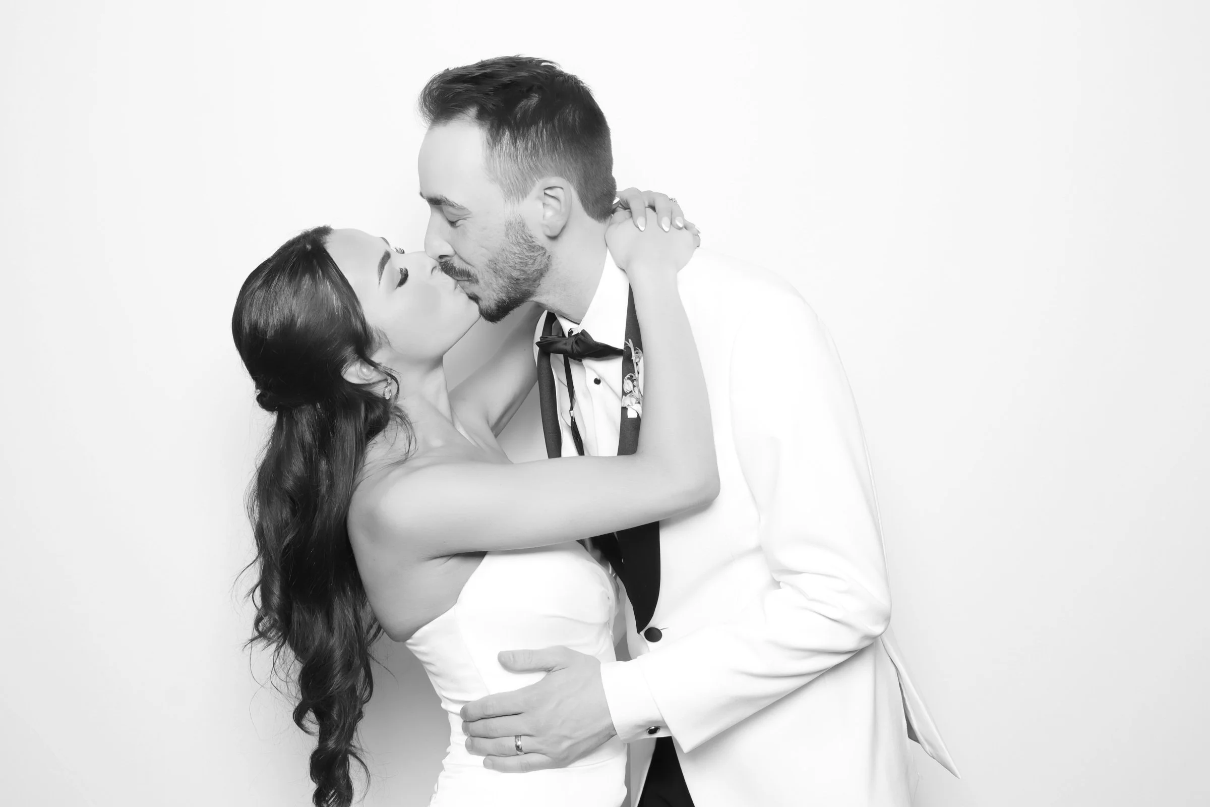 Glam photo booth bride and groom OKC