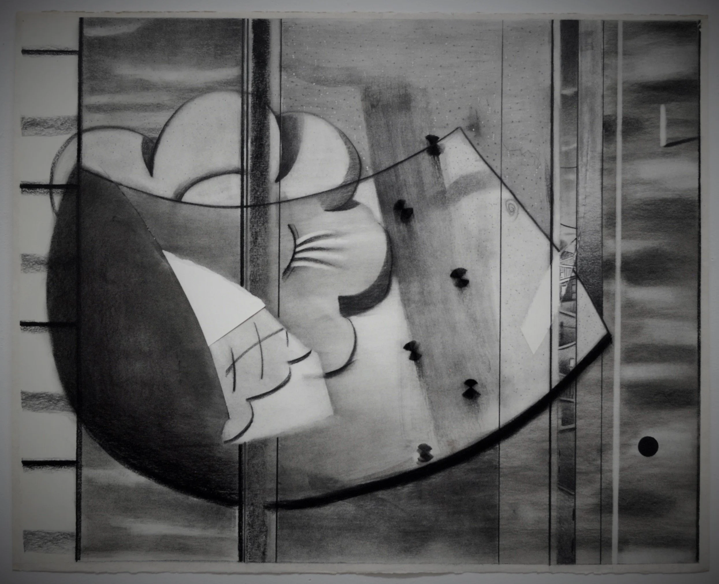 Untitled  Charcoal on paper, 22" x  30"