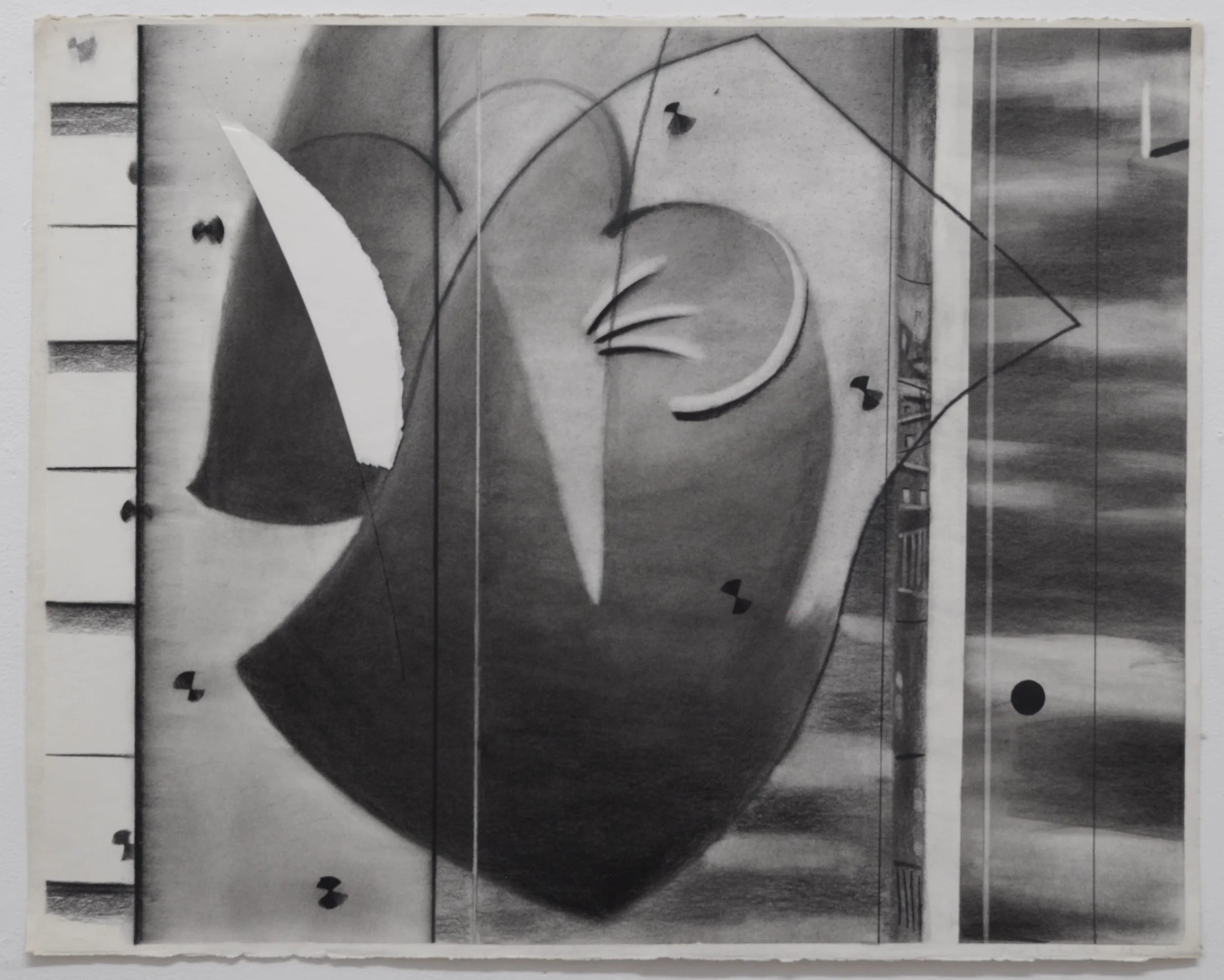 Untitled  Charcoal on paper, 22" x  30"