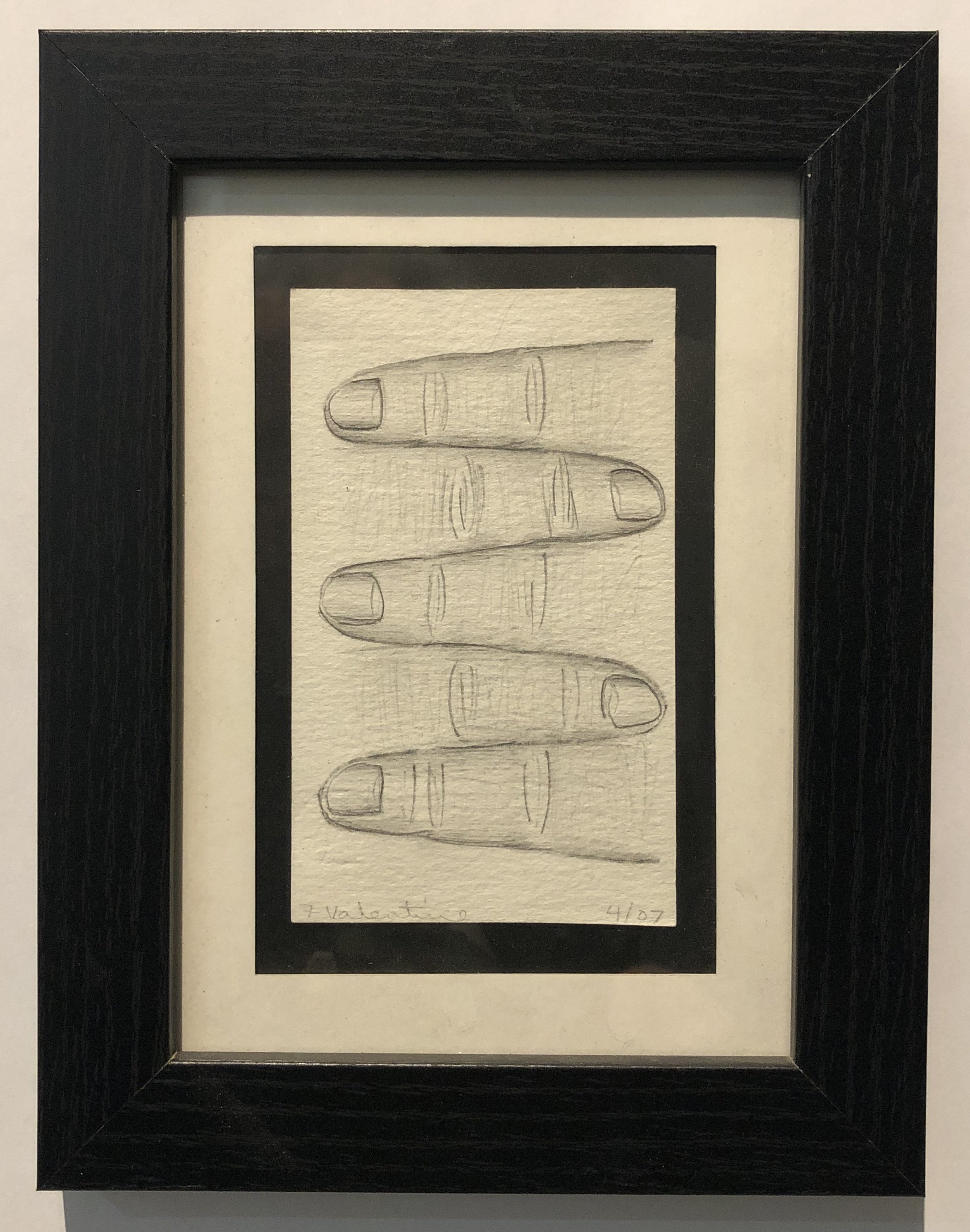 "Lifesize" 9" x 7", graphite on paper,  $275.00