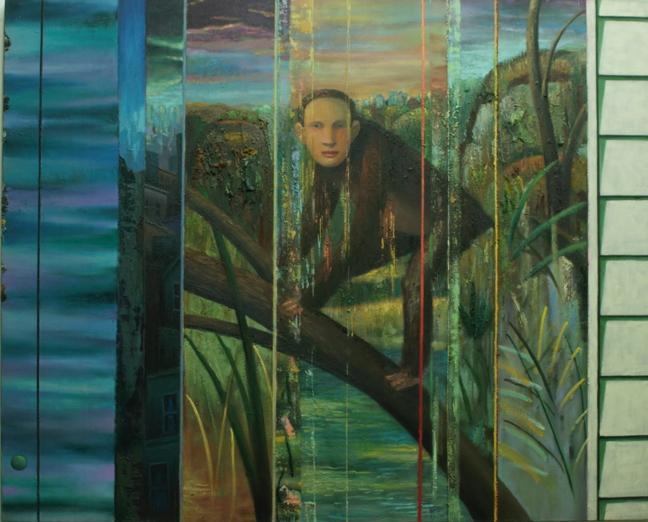 "The Men Of Monkey Island",  Oil on canvas 48 x 61  in.