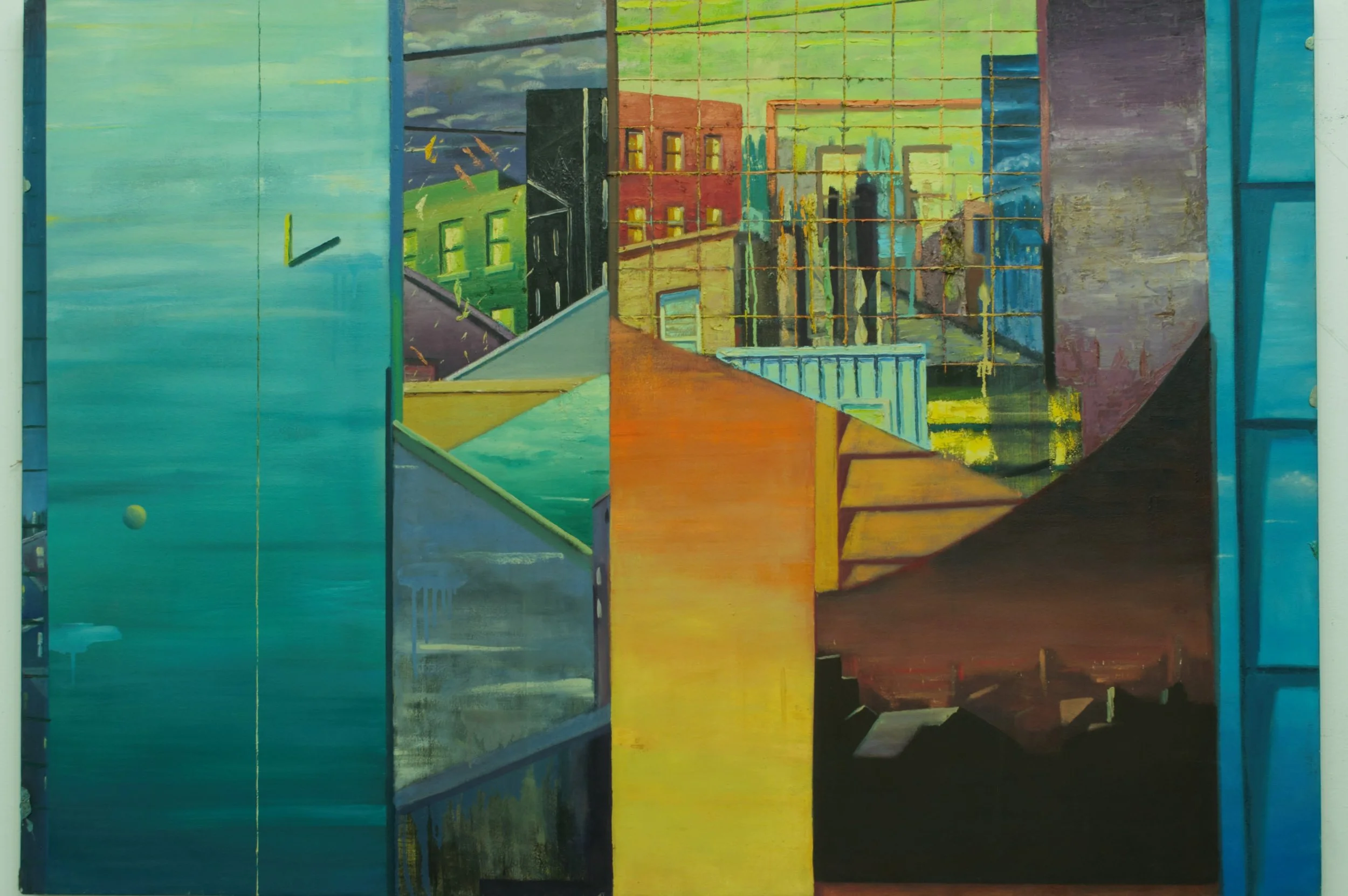 Untitled, Oil on canvas 42 x 55 in.