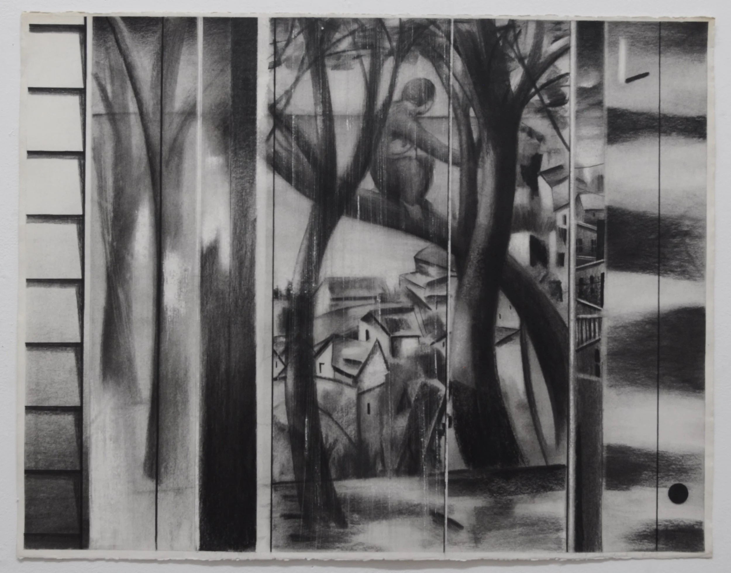 Untitled  Charcoal on paper, 22" x  30"