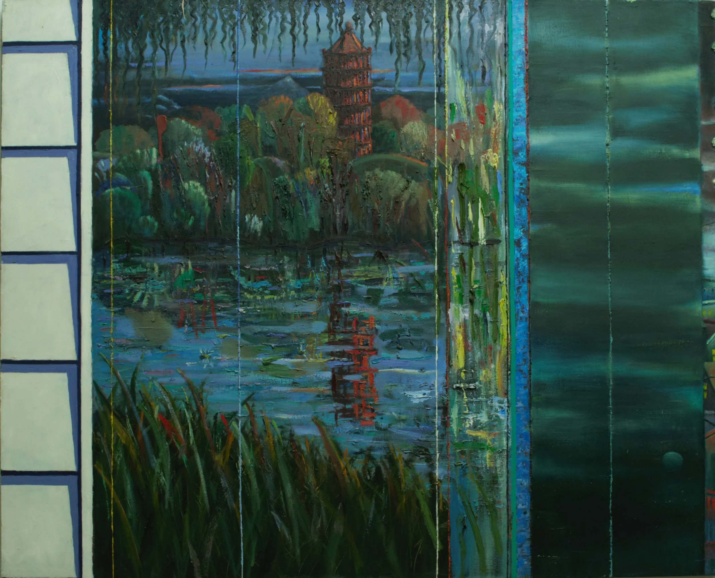 Untitled,  Oil on canvas, 42 x 50 in.