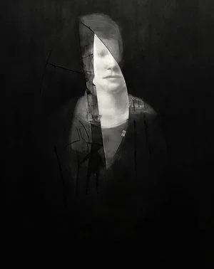 "KG" Charcoal on Paper, 50" x 48"