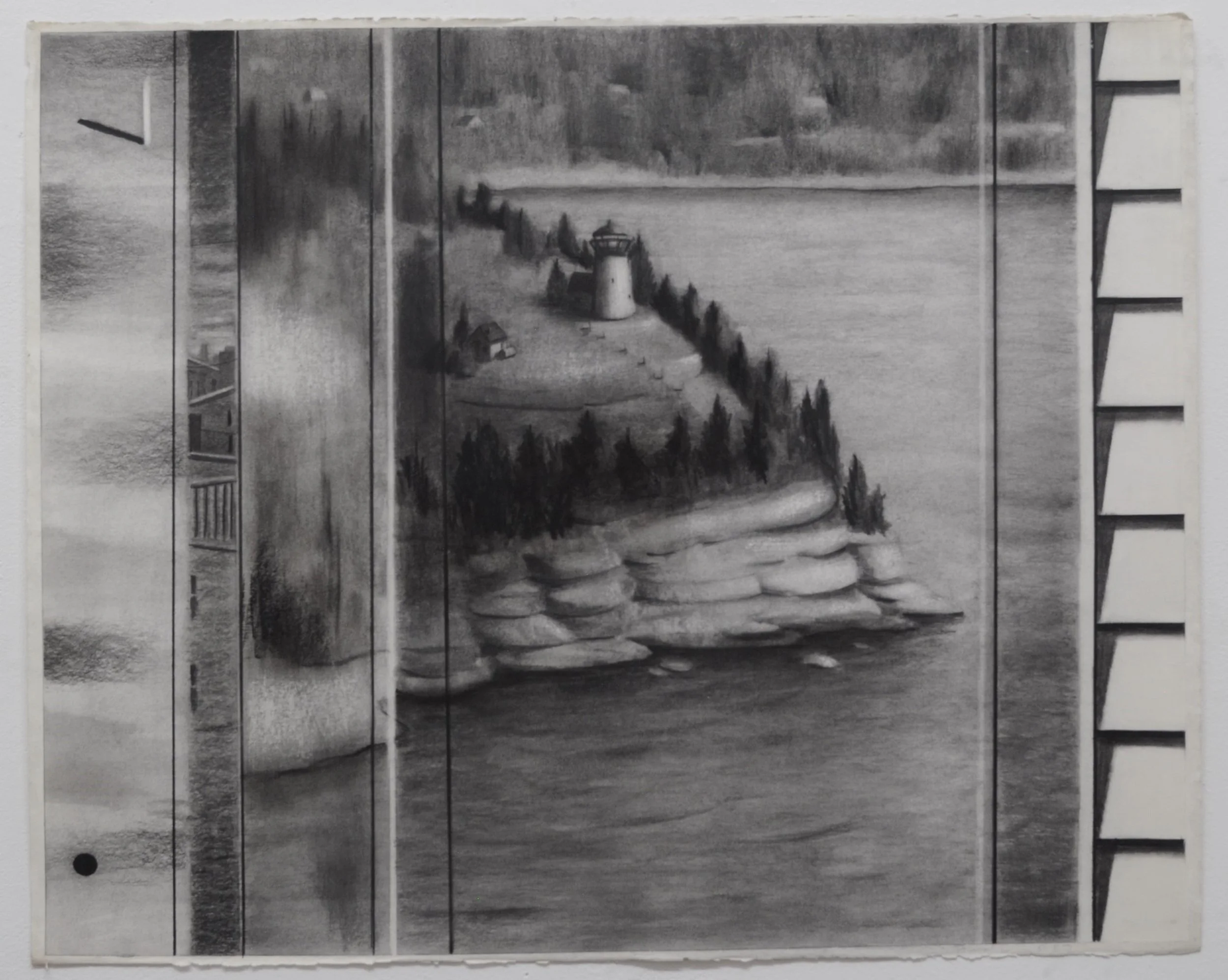 Untitled  Charcoal on paper, 22" x  30"