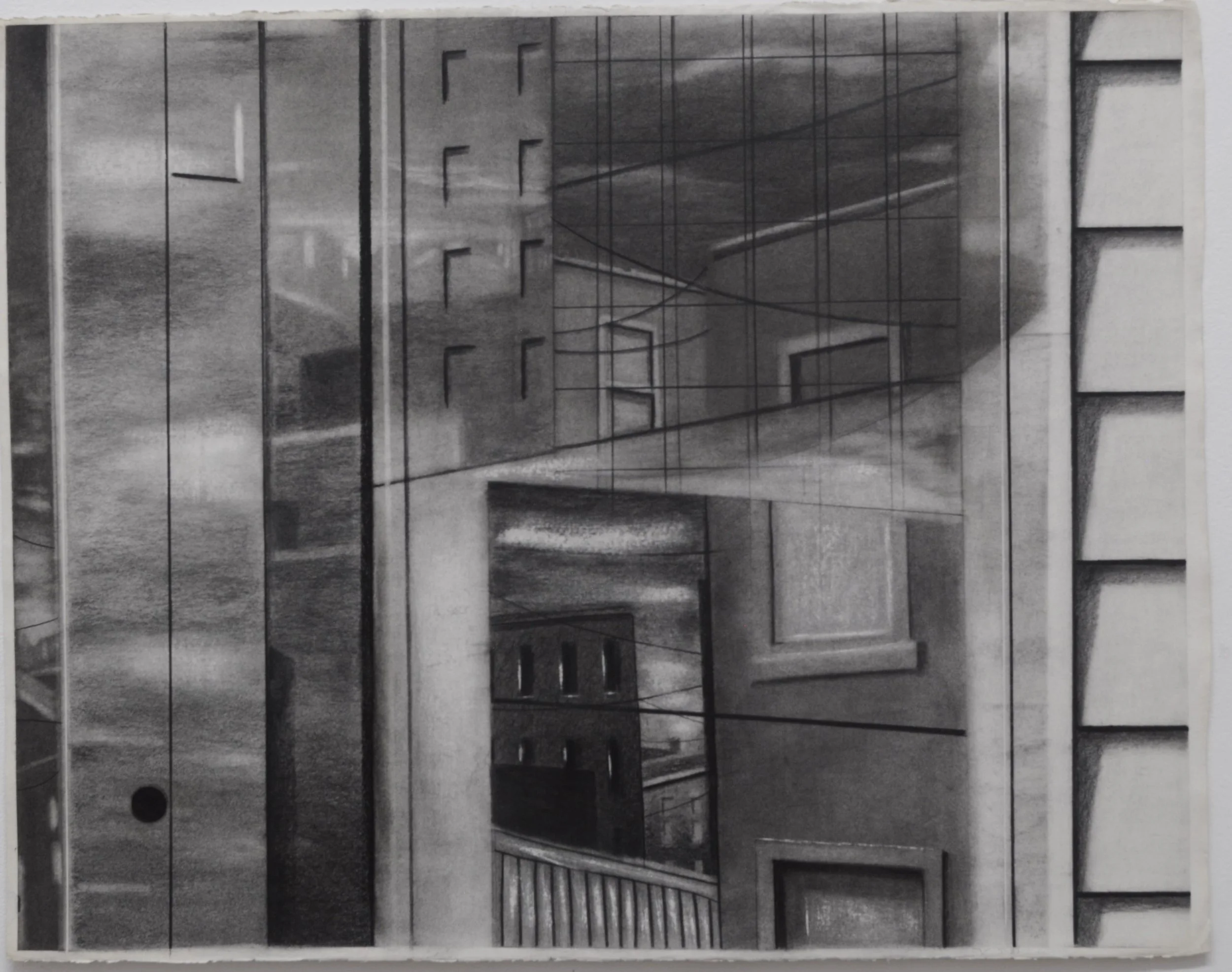 Untitled  Charcoal on paper, 22" x  30"