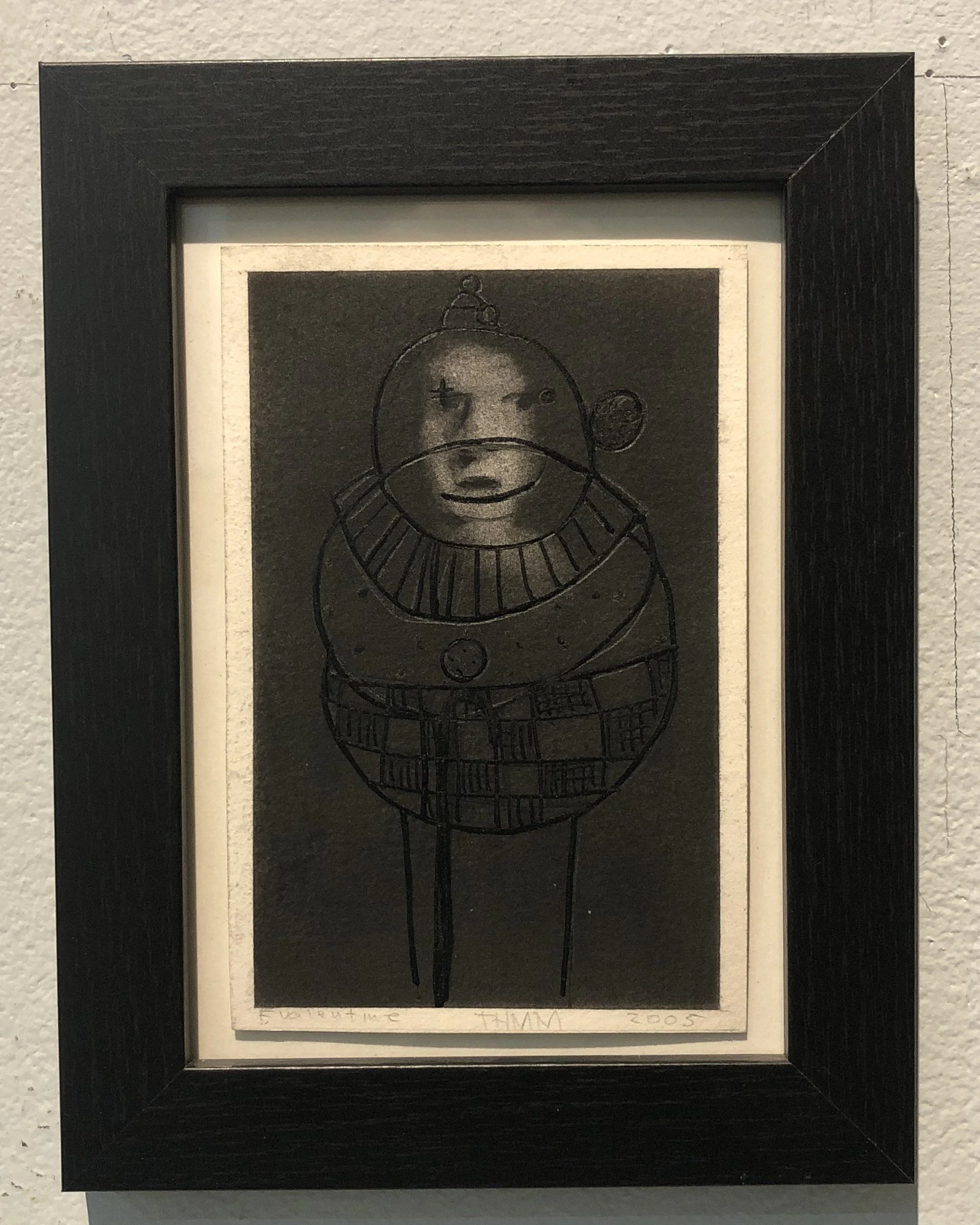 Untitled, 9' x 7',  charcoal on disrupted paper, $400.00   