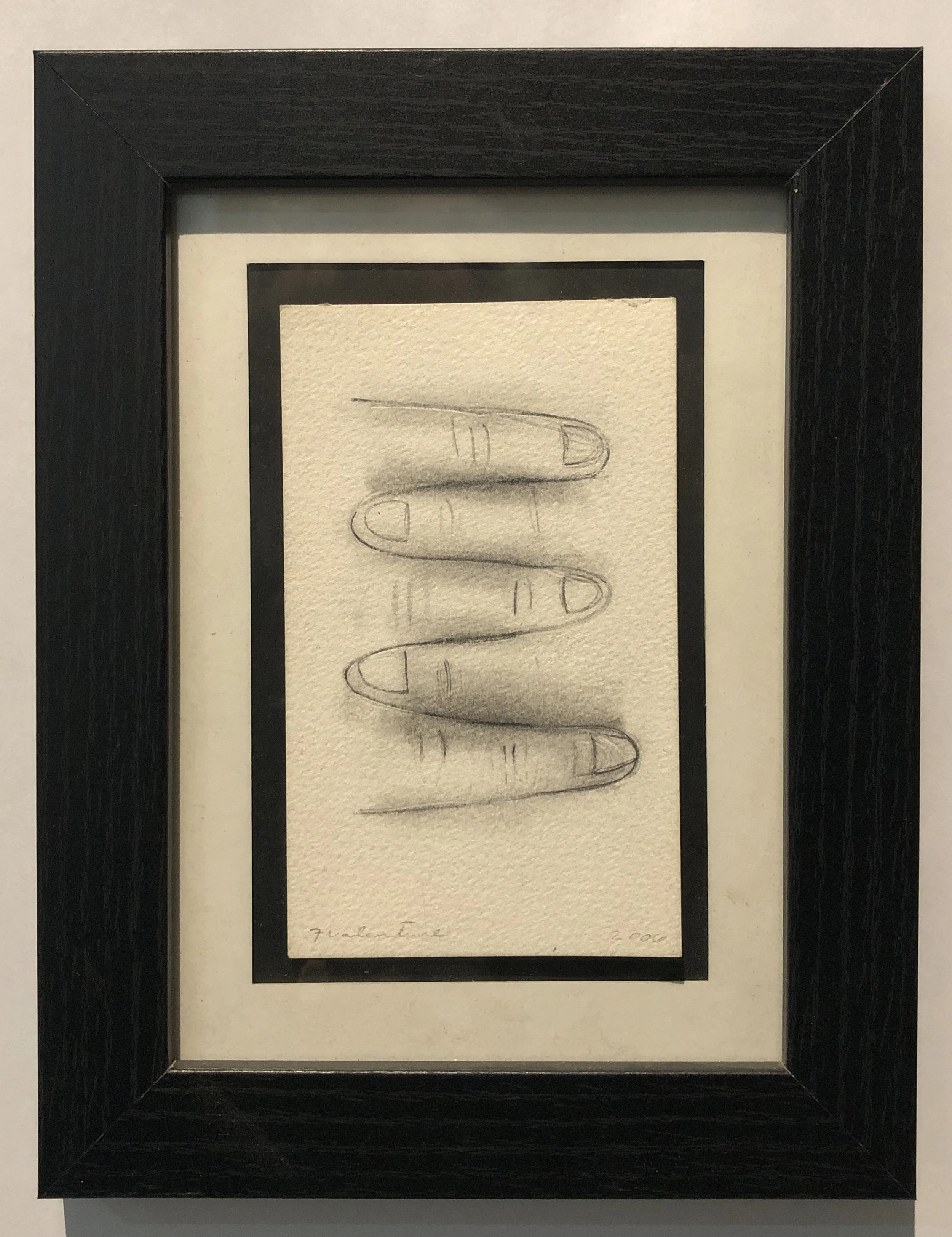 "Lifesize" 9" x 7", graphite on paper,  $275.00