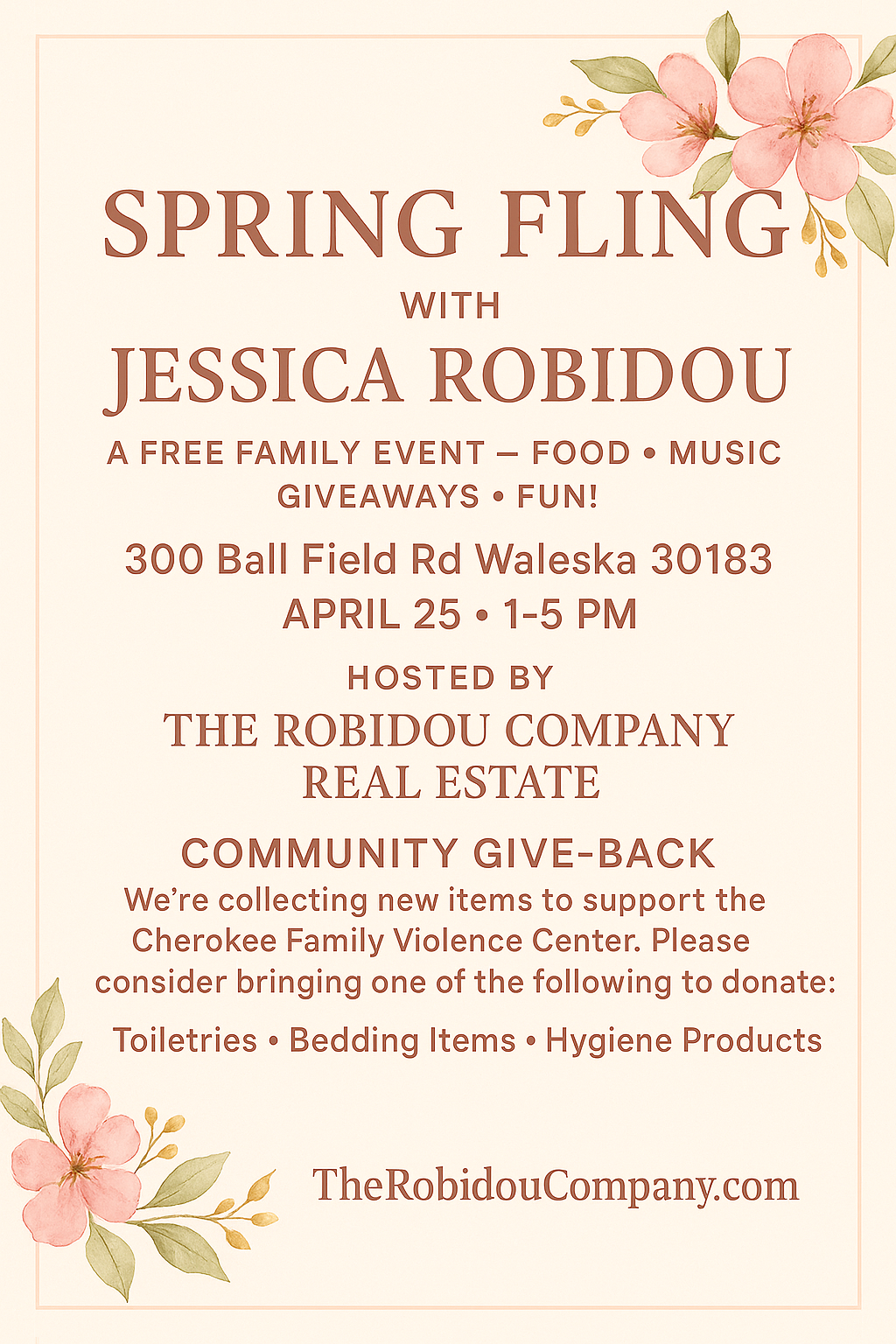 Spring Fling with Jessica Robidou