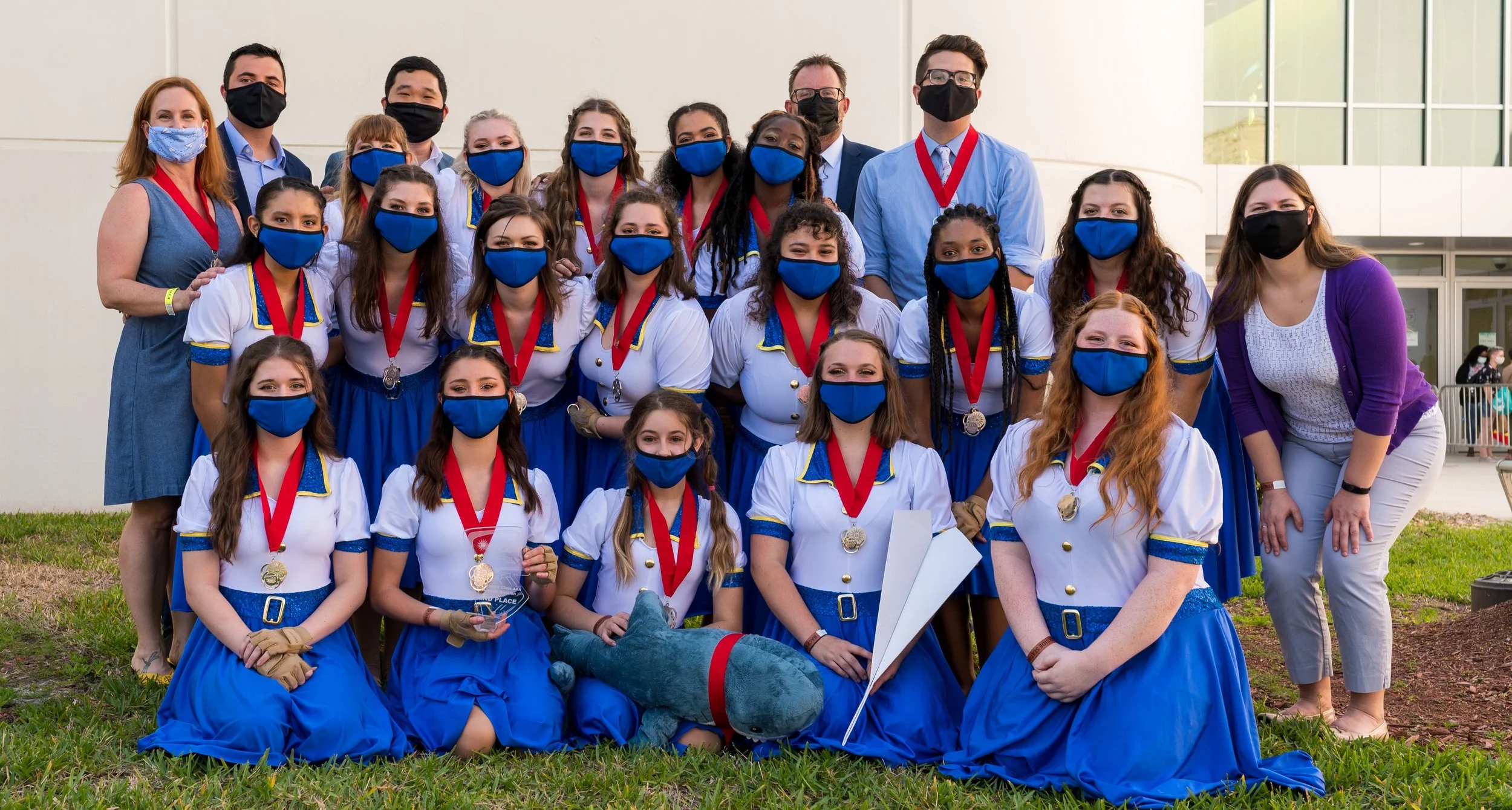 Winter Guard Earns Silver at Circuit Championships, Percussion Makes History