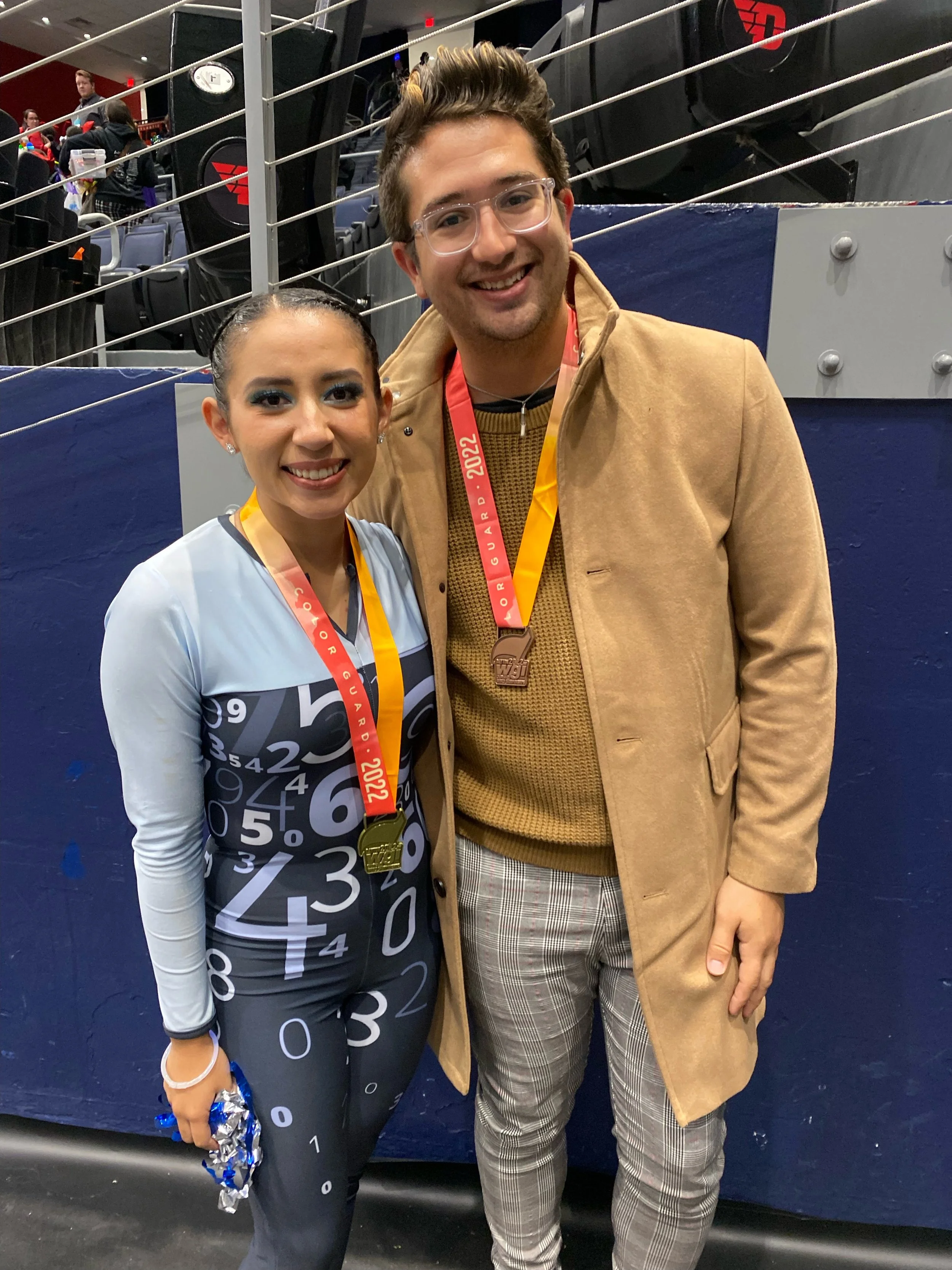 Color Guard Program Staff, Alum Medal at Winter Guard World Championships
