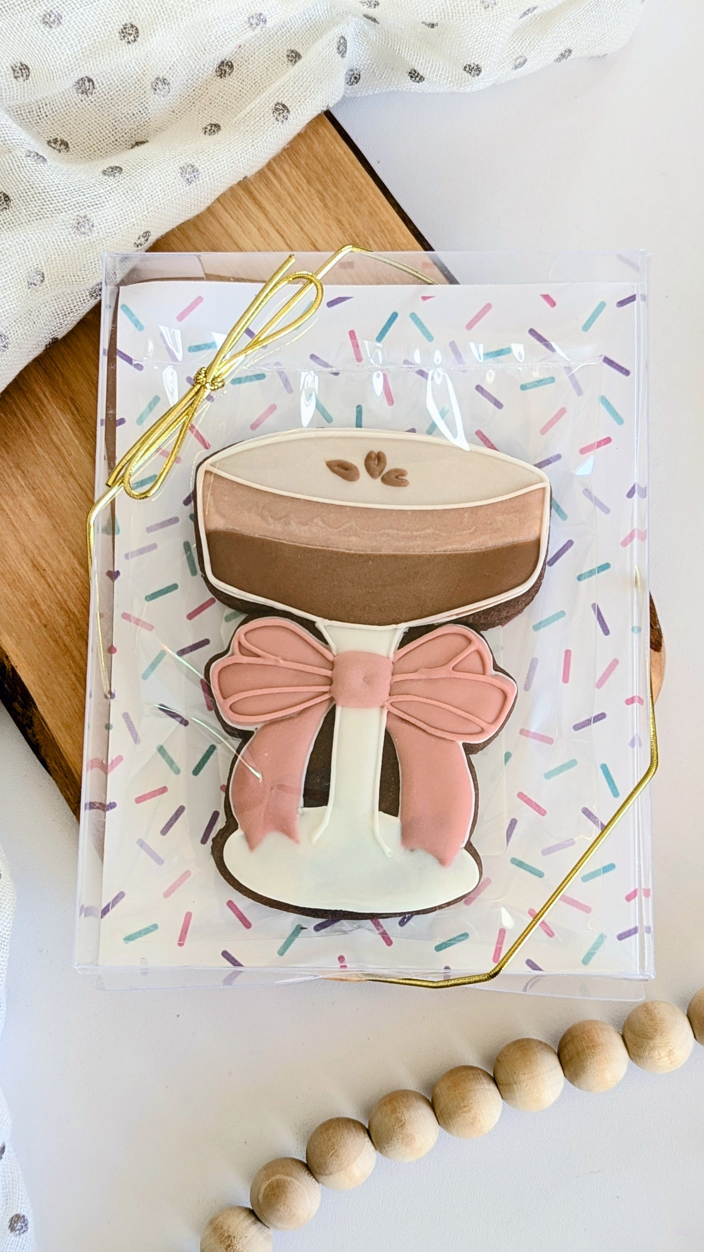 Espresso Martini Glass with Bow