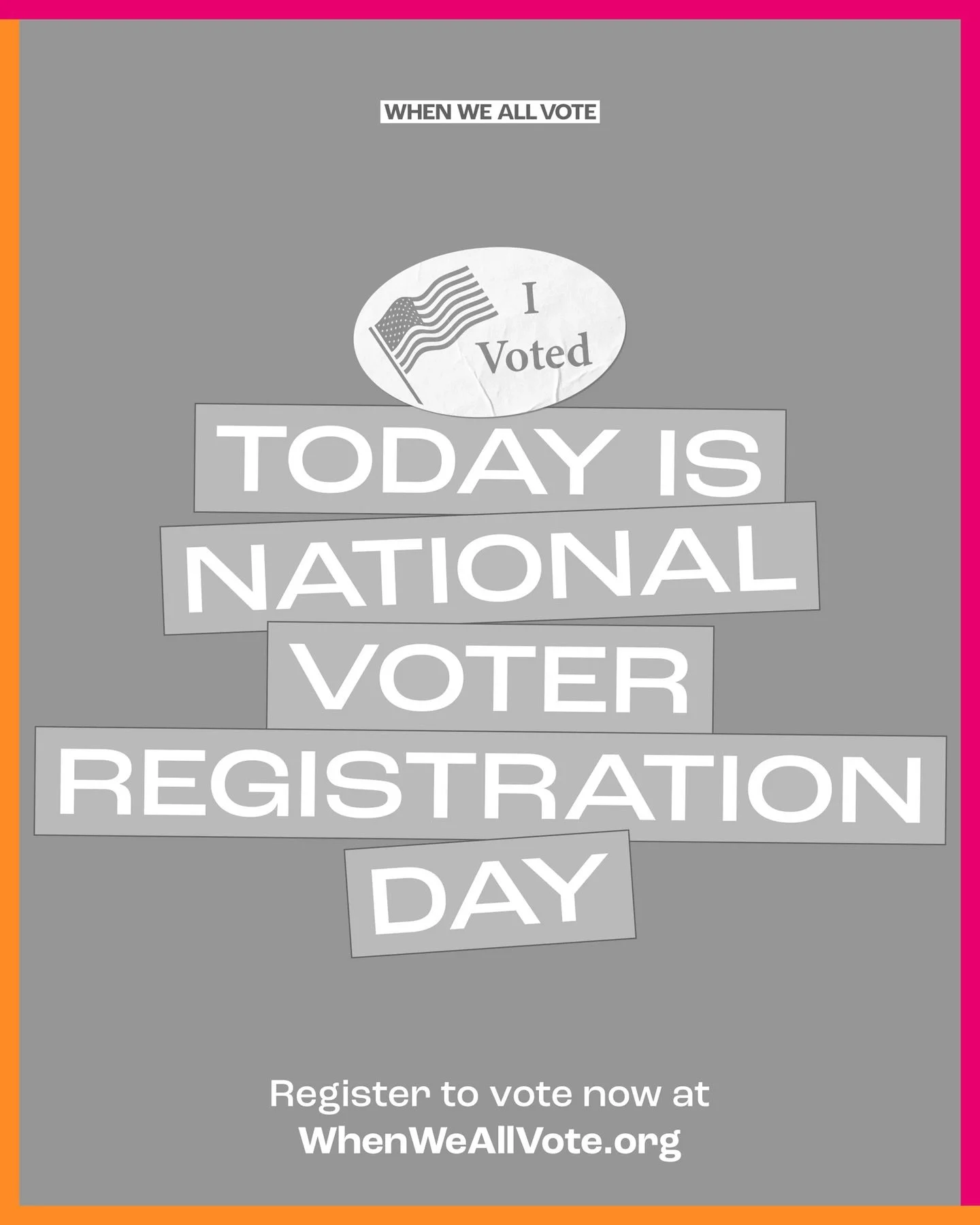 Nataional voter registration day
Your voice is your power. 🗳️

Today is National Voter Registration Dayn - a reminder that change starts with action.
Whether it&rsquo;s local or national, your vote shapes the future of your community.

✅ Check your 