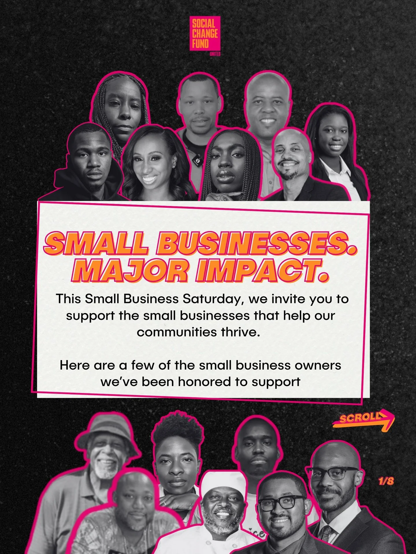 Support a small business today. This Small Business Saturday, we&rsquo;re celebrating the entrepreneurs driving change in their communities. 

Every purchase, post, and referral helps these businesses grow and thrive. Scroll through to meet some of t