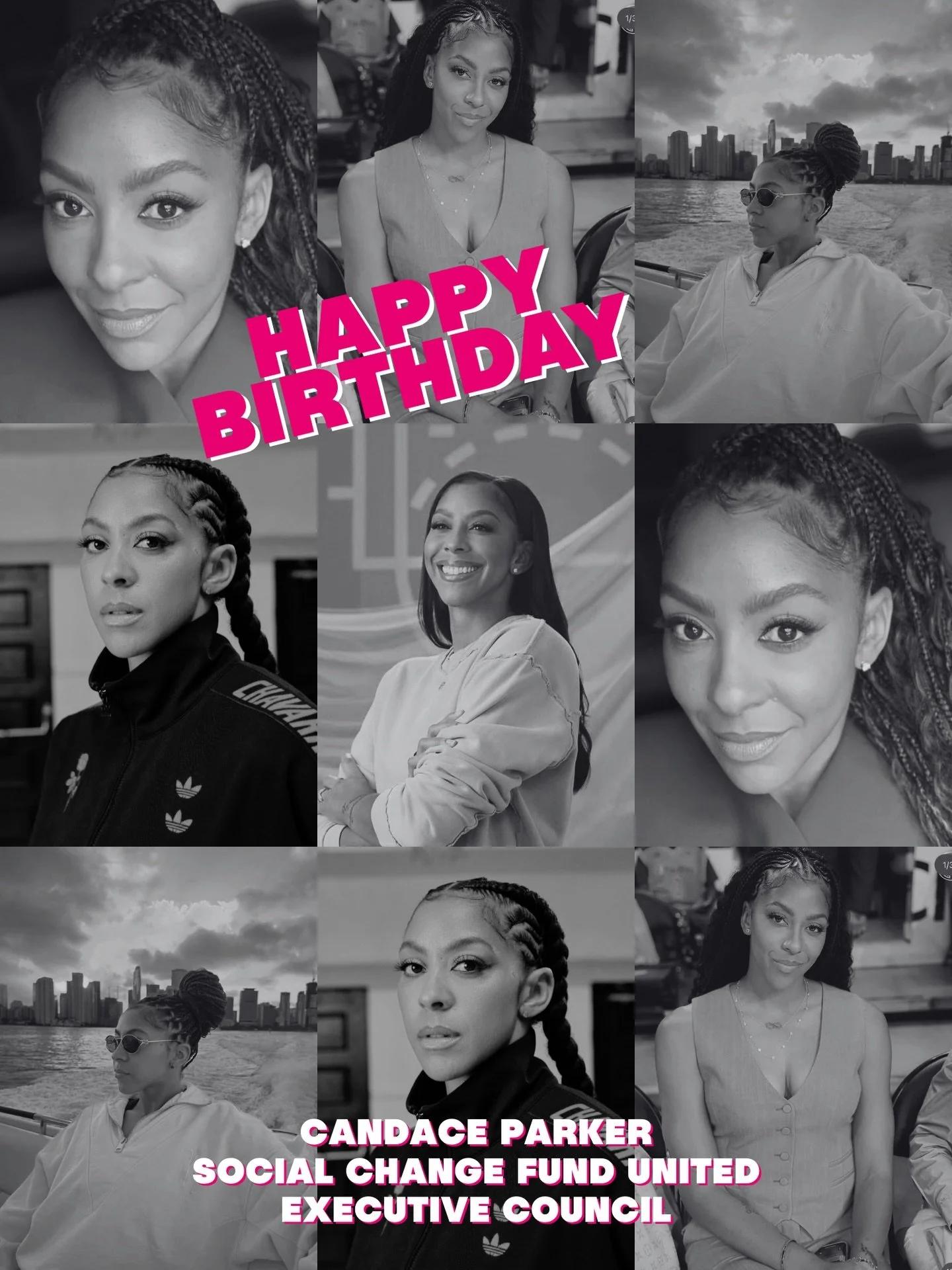 Happy Birthdayyyy, Candace Parker 🎉

As a member of our Executive Council, thank you for being part of the collective driving meaningful change.

Wishing you a year ahead filled with continued growth, and success!! Countdown to HOF 🎉🎉🎉