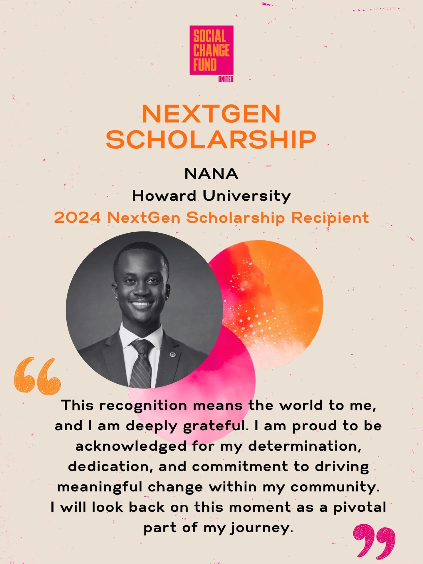 Through the SCFU NextGen Scholarship, we&rsquo;ve supported young leaders who are building, learning, and stepping into what&rsquo;s next.

Their stories are a reflection of what&rsquo;s possible when investment is intentional.

And we&rsquo;re doing