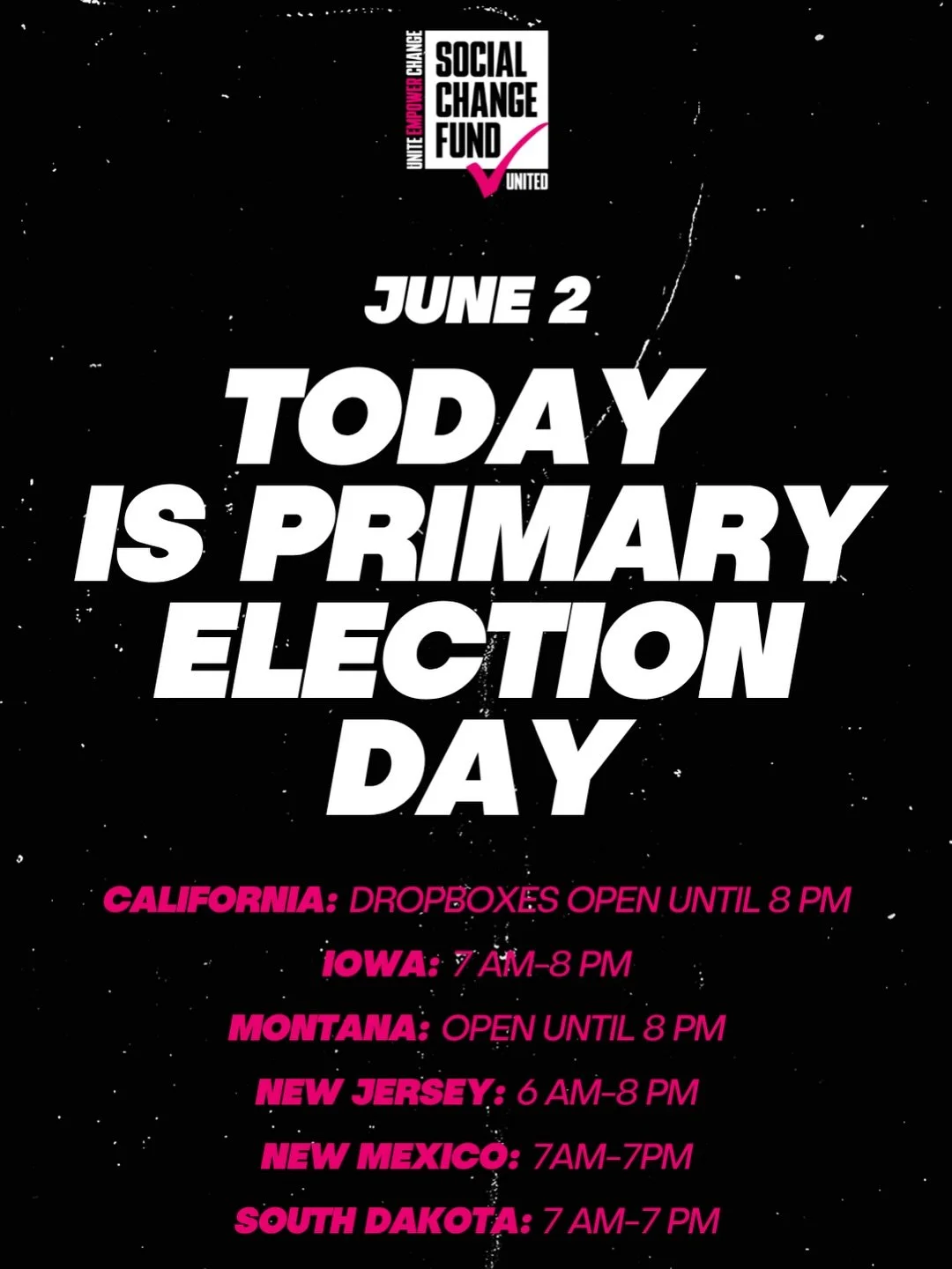 Today is Primary Election Day. Make your voices heard. VOTE. 

Source: @whenweallvote