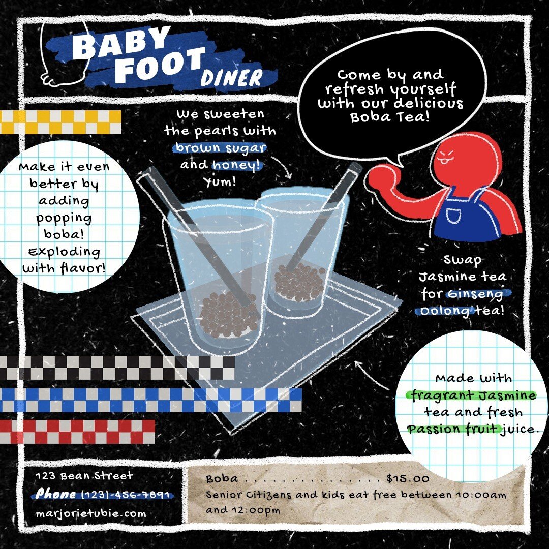 Refresh with delicious boba!

Play Baby Foot Diner
https://majorjie.itch.io/baby-foot-diner

#babyfootdiner #indiegame #illustration #games