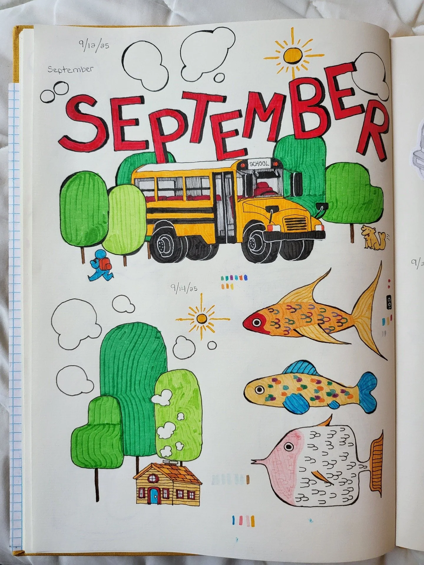 Letting off Steam and playing with colors.
It's been September!

#sketchbook | #doodles | #markers